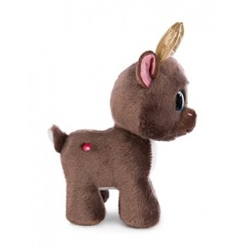 NICI GLUBSCHIS Renne Chocolate Mousse 17cm Marron Douce et Durable, Mignonne Peluche à câliner, pour Jouer, pour Enfants et A