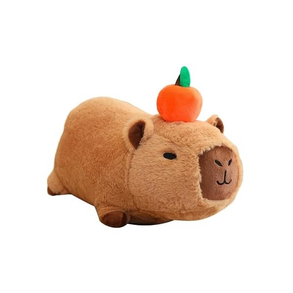 Folpus Capybara Peluche Capybara Peluche Jouet avec Son Marron Enfants Chambre décor Peluche Figurine Jouet Capybara Peluche 