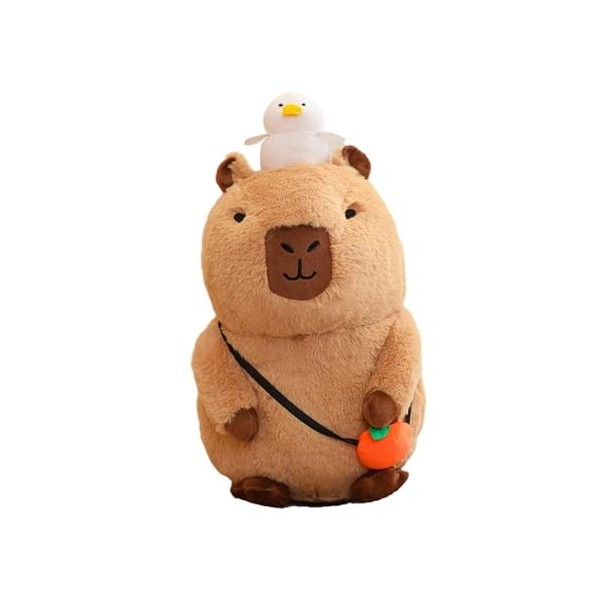 Folpus Capybara Peluche Capybara Peluche Jouet avec Son Marron Enfants Chambre décor Peluche Figurine Jouet Capybara Peluche 