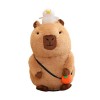 Folpus Capybara Peluche Capybara Peluche Jouet avec Son Marron Enfants Chambre décor Peluche Figurine Jouet Capybara Peluche 