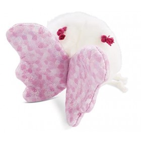 NICI- Peluche Doudou Papillon 15&nbsp;cm, 47658, Blanc, 15 cm