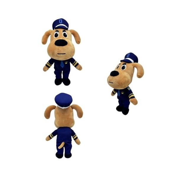 OURDUOJIN 9,8 Pouces Sheriff Labrador poupée en Peluche pour linitiation des Enfants, poupée Confortable, Animation Envelopp