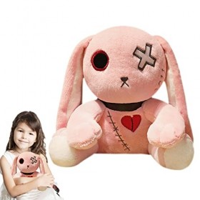 puzzlegame Lapin en Peluche dhalloween | Lapins Gothiques en Peluche,Pâques Halloween Noël Lapin en Peluche Cadeau pour 14 A