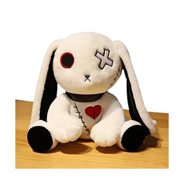 puzzlegame Lapin en Peluche dhalloween | Lapins Gothiques en Peluche,Pâques Halloween Noël Lapin en Peluche Cadeau pour 14 A