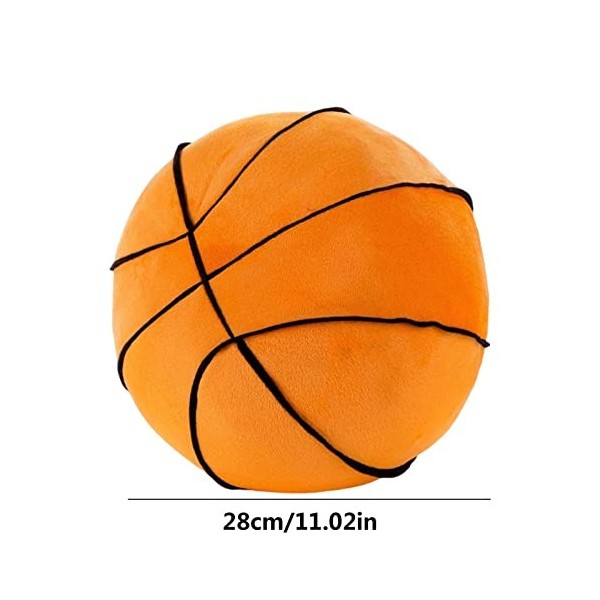 Xistuoz Petite Peluche De Basket-Ball, Coussin De Basket-Ball en Peluche, Oreiller De Décoration De Chambre À, 28cm