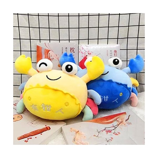 Keenso Oreiller en Peluche en Forme de Crabe de 8 Pouces, Jouet en Peluche en Forme de Crabe pour Enfants Crabe 