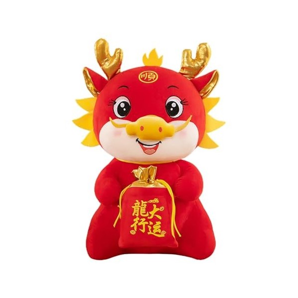 Adorable poupée de dragon en peluche, jouet de dragon chinois en peluche, poupée en peluche de bébé dragon, Poupée mascotte d