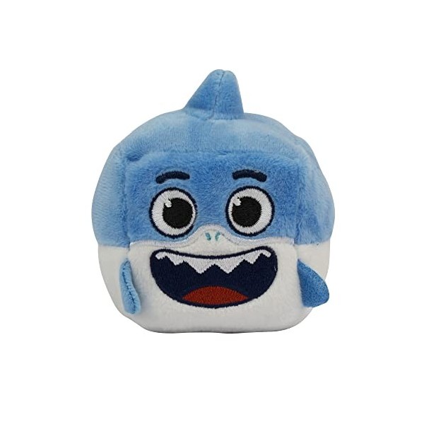 Giochi Preziosi -Baby Shark big Show-William Cube en Peluche Orange à appuyer pour écouter la Sonnerie Joyeuse, BAH14200