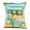 Voiakiu Mignon Snack Oreiller Animaux en Peluche, Jouets Pudding Décoratif Amovible Poupées Creative Jouet Cadeaux pour Ados 