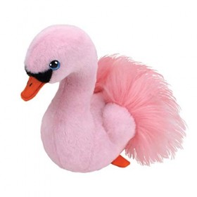 TY, Schwan Pink Beanie Babies-Peluche Odette Le cigne 15cm, TY41034, Rose
