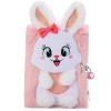 Pinkgarden Cahier en Peluche Adorable Chat pour Filles, 160 Pages, Journal Intime, Cadeau danniversaire de Noël pour Filles