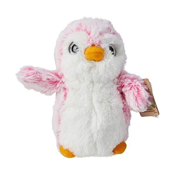 Aurora World 73887 Peluche Pingouin, Pompon, 15 cm, Rose