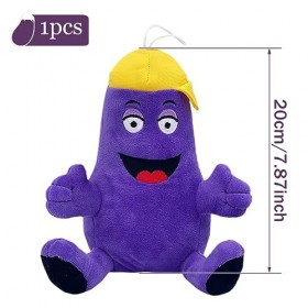 ZGCXRTO Aubergine Jouets en Peluche, Aubergine Peluche, Jouets en Peluche Aubergine, pour Mignonnes en Peluche Douce Doudou P