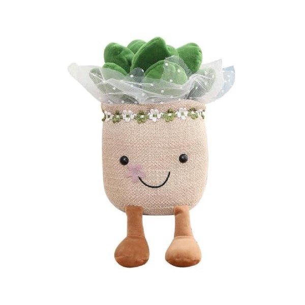 KieTeiiK Jouets en Peluche Plantes Succulentes Coussin Câlin Doux Et Moelleux Décoration Détagère Mignonne Cadeaux Noël pour