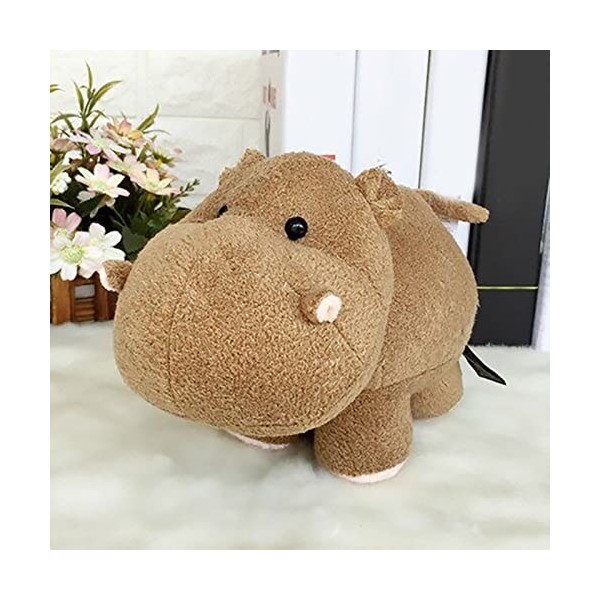 hippopotame - Jouet mignon hippopotame - Pour adolescents, adultes, fêtes prénatales marron, taille unique 