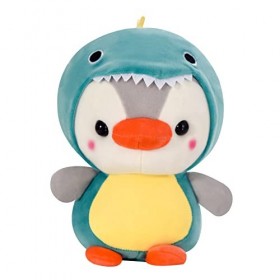 BYNYXI Peluche Pingouin, 25cm Kawaii Pingouin Poupée Dinosaure Pingouin en Peluche Oreiller Animal De Bande Dessinée Animal e