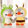 BYNYXI Peluche Pingouin, 25cm Kawaii Pingouin Poupée Dinosaure Pingouin en Peluche Oreiller Animal De Bande Dessinée Animal e