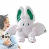 Amesor Lapin en Peluche,Soft Bat Rabbit Plushie Dolls Coussin avec Chauve-Souris | 13,7 Pouces réaliste Fourrure Lapin Peluch