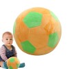 Teksome Ballon de football en peluche douce et brillante | Oreiller en peluche pour le divertissement pour augmenter le plais