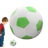 Teksome Ballon de football en peluche douce et brillante | Oreiller en peluche pour le divertissement pour augmenter le plais