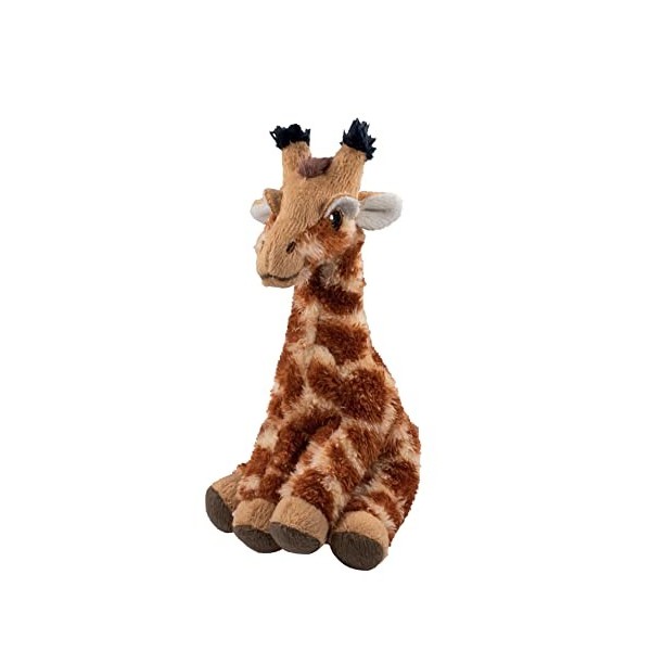 Deluxebase EcoBuddiez -Girafe de Peluche Petit Format Douce fabriquée à partir de Bouteilles en Plastique recyclées. Cadeau é