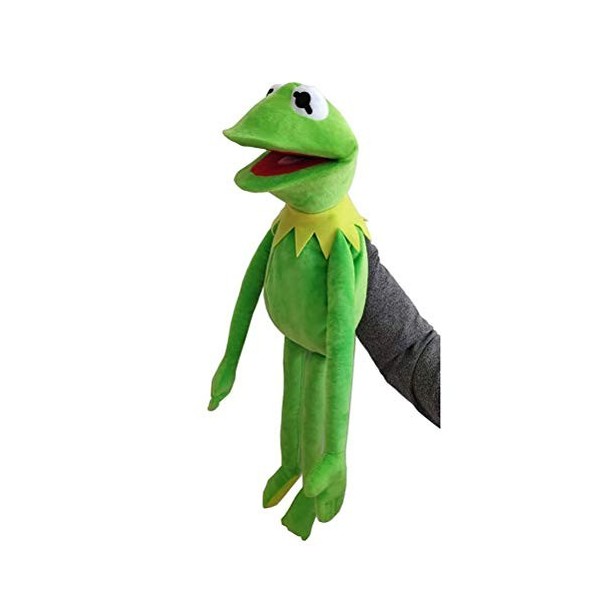 Akls Marionnette en peluche en forme de grenouille pour bébé, jouet en peluche sésame Kermit la grenouille en peluche, marion
