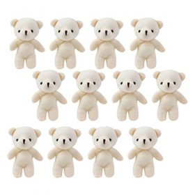 SAFIGLE Mini Oursons pour Baby Shower 12 Pièces Mini Ours en Peluche Mini Ours Commun Petits Ours en Peluche Jouets pour Bric