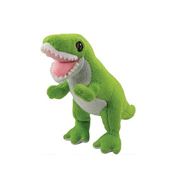 EcoBuddiez - T-Rex. Peluche Petit Format Douce fabriquée à partir de Bouteilles en Plastique recyclées. Cadeau écolo Parfait 