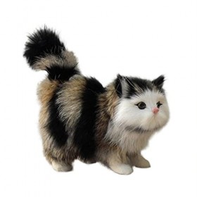 Poupée en peluche chat réaliste étreignant un animal en peluche réaliste fait à la main jouet chat en peluche peluche peluche