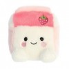 Aurora® Adorable animal en peluche Palm Pals™ Fresa Strawberry Milk™ - Amusement de poche - Jeu en déplacement - Rose 12,7 cm