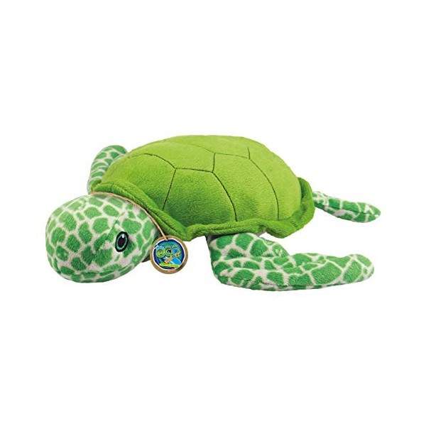 EcoBuddiez - Tortue deau de Deluxebase. Petite Peluche Douce de 20cm Faite de Bouteilles en Plastique Recyclées. Cadeau Cali