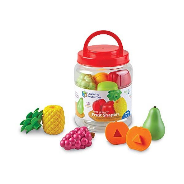 Fruits et formes Snap-n-Learn de Learning Resources, jouet pour la motricité fine pour les tout-petits, à partir de 2 ans