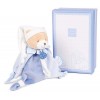 Doudou et Compagnie - Doudou Attache Tétine, Sucette - Petit Chou - Ours - Bleu - Boite Cadeau - 17 Cm - Idée Cadeau de Naiss