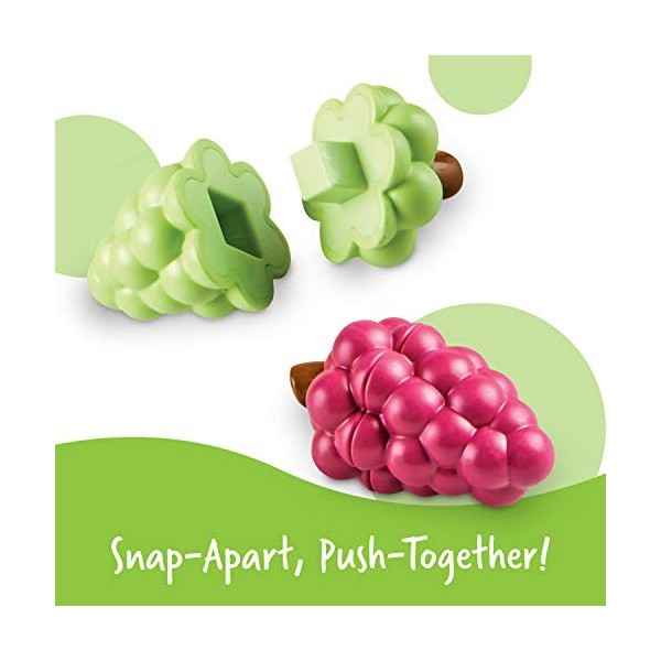 Fruits et formes Snap-n-Learn de Learning Resources, jouet pour la motricité fine pour les tout-petits, à partir de 2 ans