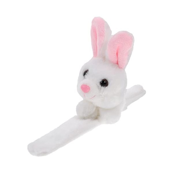 Toyvian Peluche Slap Bracelets Animaux en Peluche en Peluche Jouet Slap Bracelets Jouet Léopard Bracelet pour Enfants Noël Fê