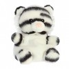 Aurora® Adorable animal en peluche Palm Pals™ Kira White Tiger™ - Amusement de poche - Jeu en déplacement - Blanc 12,7 cm