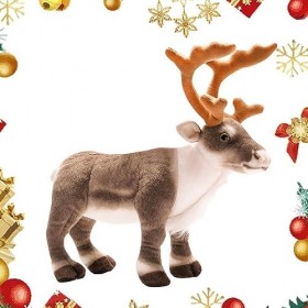 Jouet Cerf En Renne Noël | Animal En Peluche De Renne | Jouet En Renne Oreiller Décoratif En Cerf Doux | Pour Chambres À Couc