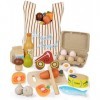 Jouets en Bois Fruits et Légumes à Découper, Enfant Dinette Nourriture Accessoire Ustensile, Jeux de Cuisine Enfants Plus de 