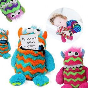 PMS Rose Monster Peluche Recommandé par Enfant Psychologues Write Down Your Worries