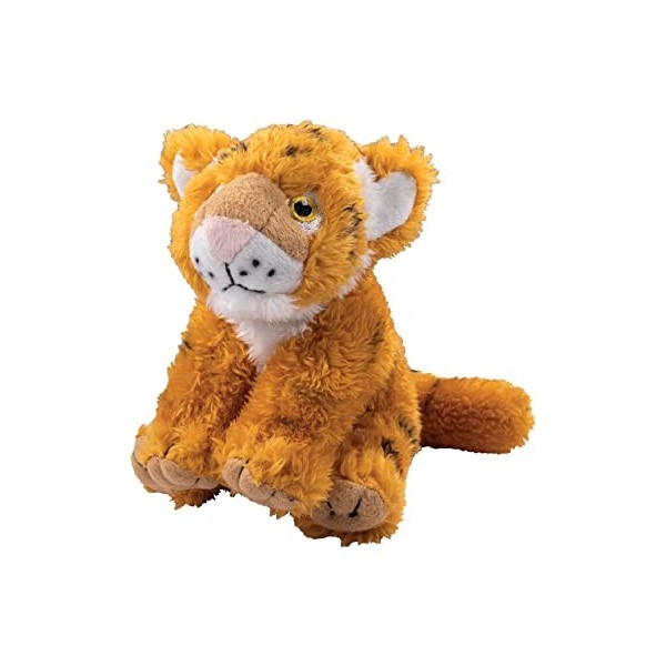 Deluxebase EcoBuddiez -Tigre de Peluche Petit Format Douce fabriquée à partir de Bouteilles en Plastique recyclées. Cadeau éc