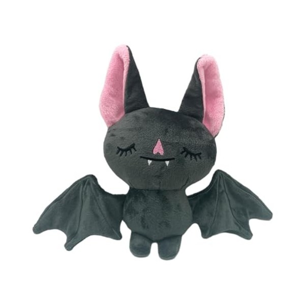 MYJIO Jouet en Peluche de Chat Squelette, Jouet danimaux en Peluche de Chauve-Souris de Dessin animé, Mini Figurine en Peluc