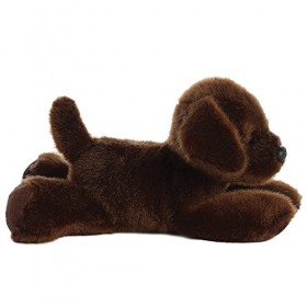 Aurora World Aurora, 31257, Mini Flopsie Lil Lucky Labrador Chocolat, Peluche, Marron