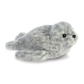 Aurora World Aurora, 31720, Mini Flopsie Phoque commun, 20 cm, Peluche, Gris