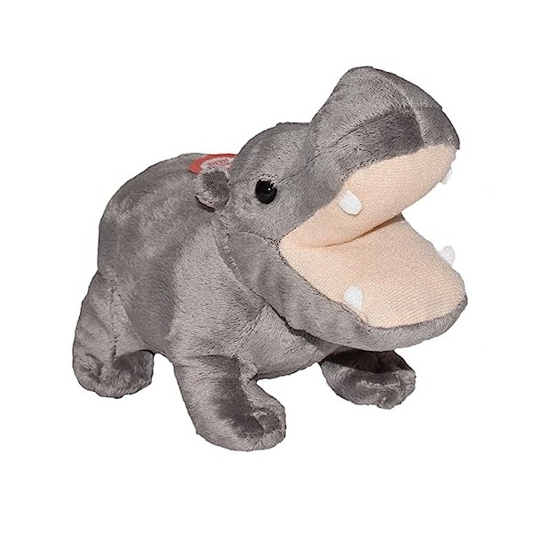 Wild Republic Wild Calls Hippopotame, Cris Authentiques d’Animaux, Peluche Jouet, 20 cm, Cadeau de Naissance, Peluche Sonore,