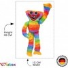 wiztex Huggy Buggy - Peluche Poppy Playtime - 40 cm - Arc-en-ciel - Douce et amusante - Peluche monstre horreur pour adolesce