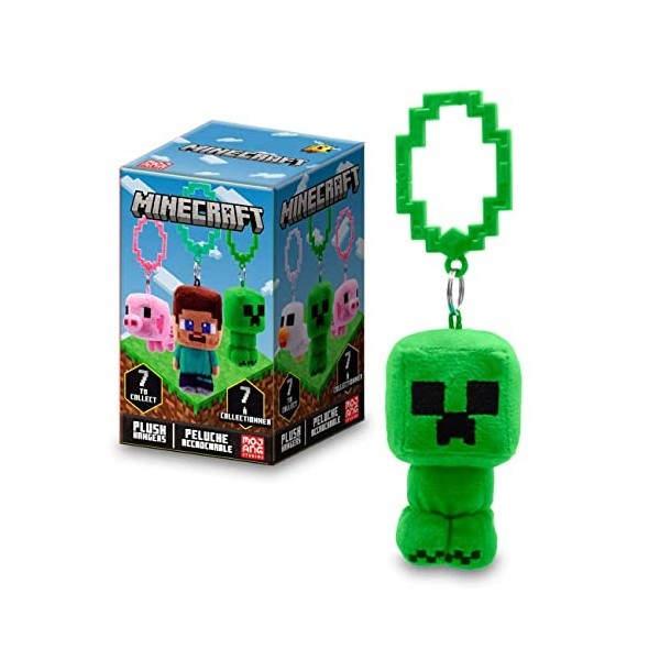 Minecraft Ensemble de cintres en peluche pour sac à dos | Panda en peluche et peluche Creeper | Excellents jouets Minecraft, 