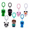 Minecraft Ensemble de cintres en peluche pour sac à dos | Panda en peluche et peluche Creeper | Excellents jouets Minecraft, 