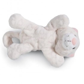 NICI- Chat Love MagNICI Mignon 12&nbsp;cm Blanc-Peluche Durable avec Aimant-Animal magnétique pour réfrigérateur, Tableau Noir, él