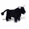 Wild Republic Spanish Bull, Taureau Espagnol, Animal en Peluche, Cuddlekins Mini, 20cm, 20409, Noir