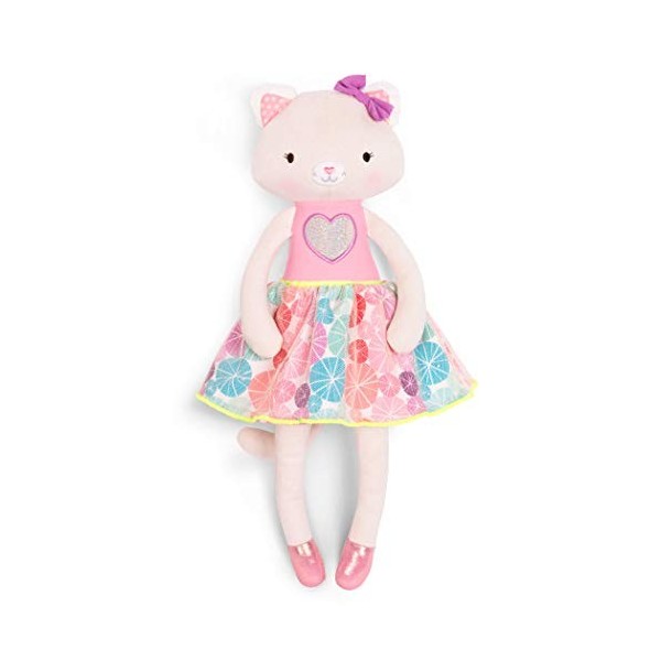 B. Toys by Battat - BX1795C30Z Poupée Créatrice en Peluche - Peluche Chaton - Rose & Pastel - 38 cm - Lavable - Tippy Toes - 